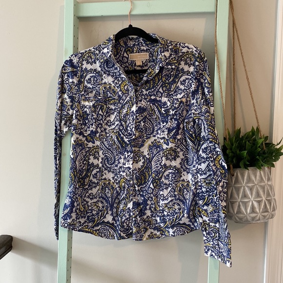 MICHAEL Michael Kors Long Sleeve Button-Down Shirt - Picture 2 of 7